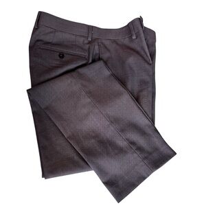 Calvin Klein JEROME Slim Fit Medium Gray Trousers Dress Pants, Size 34W X 32L